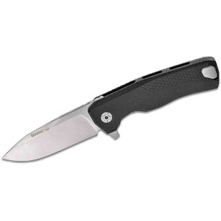 Couteau LionSteel ROK Black Lame Acier M390 Manche Aluminium Sécurité Rotoblock Clip LSTROKABS - Livraison Gratuite