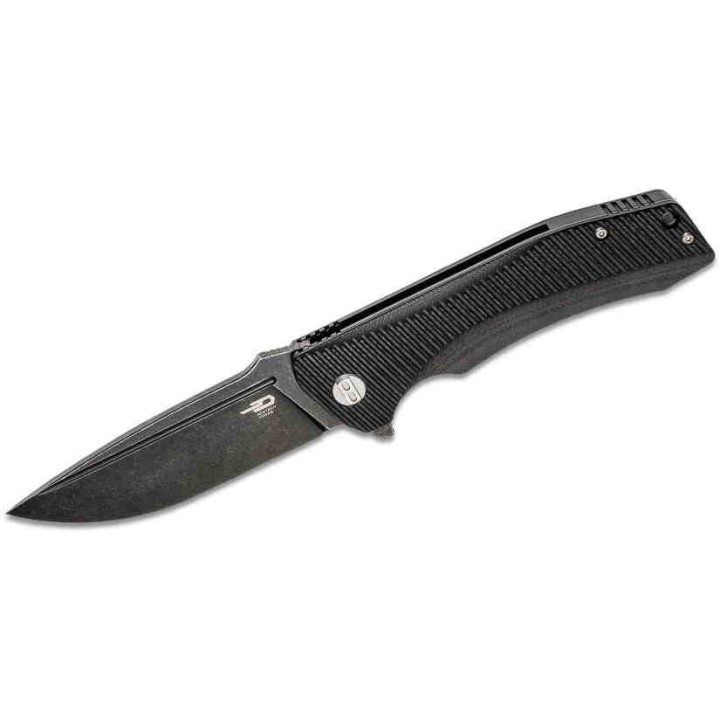 Couteau Bestech Mako Black Lame Acier D2 Black Manche G10 Bearings Clip BTKG27B - Livraison Gratuite