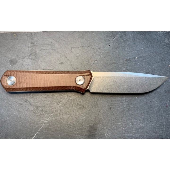 Couteau Bestech Hedron Brown Lame Acier D2 Manche Micarta Etui Kydex BTKF02D - Livraison Gratuite