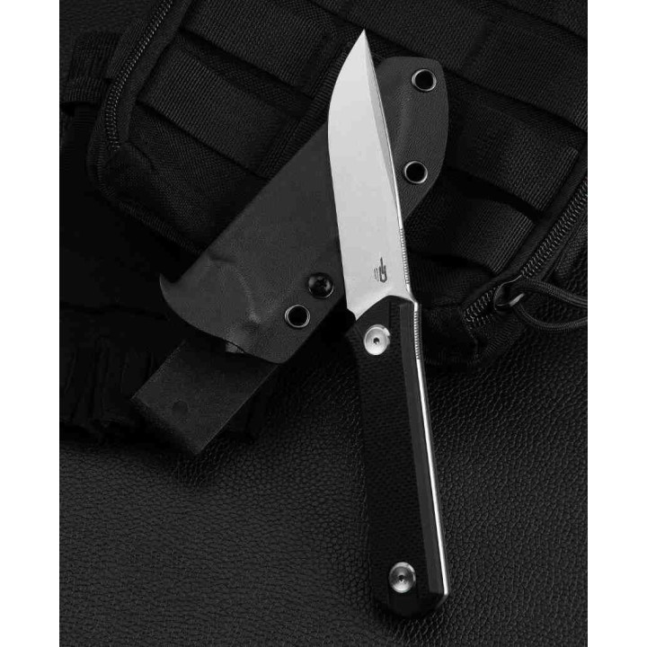 Couteau Bestech Hedron Black Lame Acier D2 Manche G10 Etui Kydex BTKF02A - Livraison Gratuite