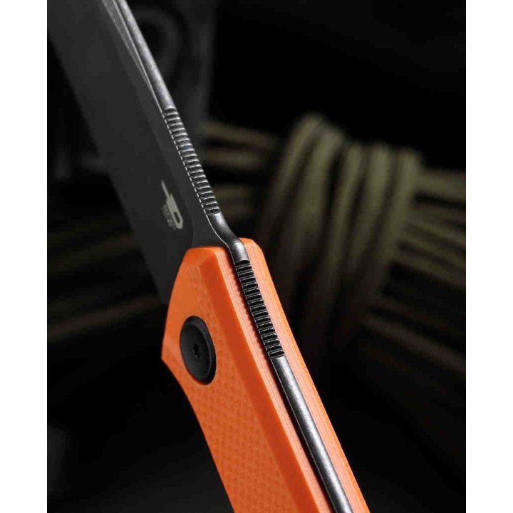Couteau Bestech Hedron Orange Lame Acier D2 Manche G10 Etui Kydex BTKF02C - Livraison Gratuite