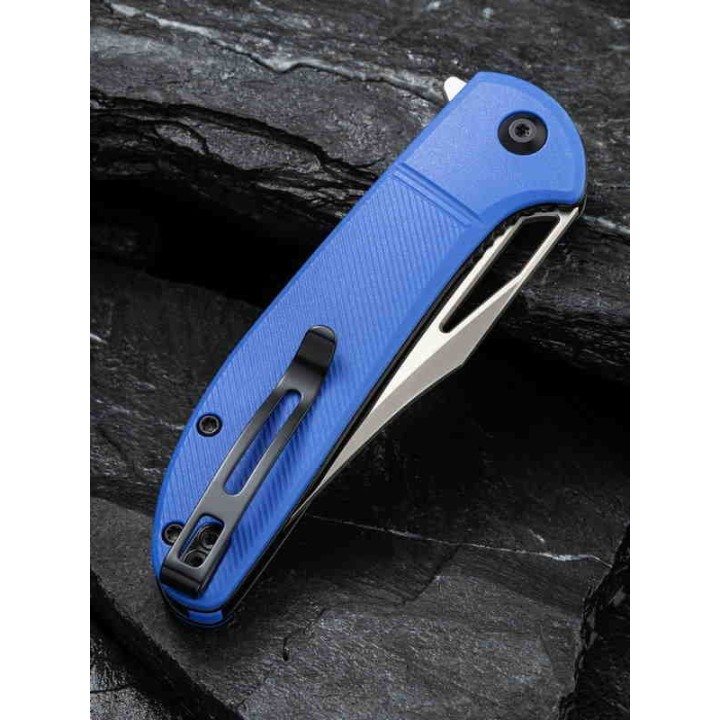 CIVC2013A Couteau Civivi Ortis Blue Lame Acier 9Cr18MoV Manche GRN Ball Bearing Clip - Livraison Gratuite