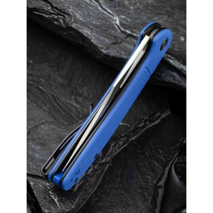 CIVC2013A Couteau Civivi Ortis Blue Lame Acier 9Cr18MoV Manche GRN Ball Bearing Clip - Livraison Gratuite