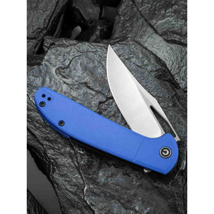 CIVC2013A Couteau Civivi Ortis Blue Lame Acier 9Cr18MoV Manche GRN Ball Bearing Clip - Livraison Gratuite