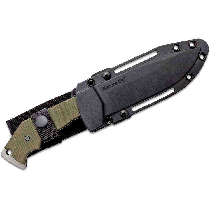 Couteau Cold Steel AK-47 Field Knife Acier CPM-3V Manche OD Green G10 Etui Secure-Ex CS14AKA - Livraison Gratuite 