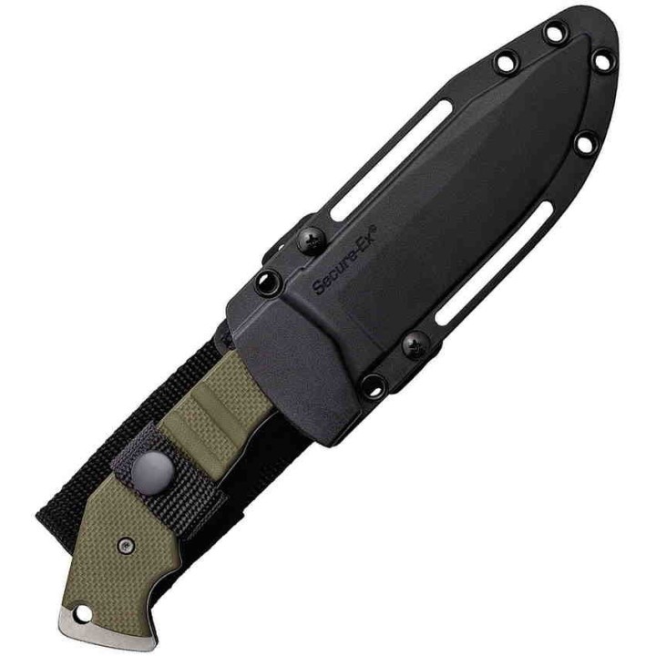 Couteau Cold Steel AK-47 Field Knife Acier CPM-3V Manche OD Green G10 Etui Secure-Ex CS14AKA - Livraison Gratuite 