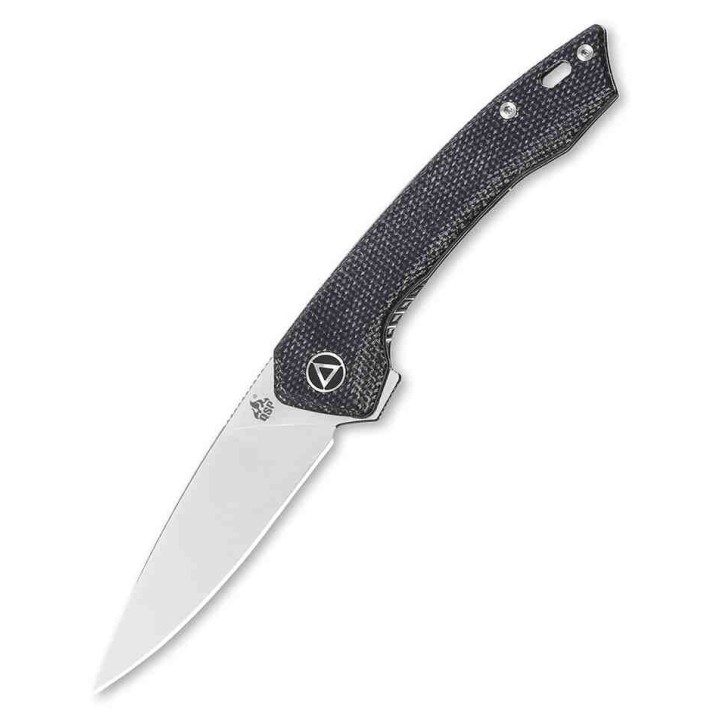 Couteau QSP Knife Leopard Black Lame Acier 14C28N Manche Micarta Ball Bearings QS135B - Livraison Gratuite