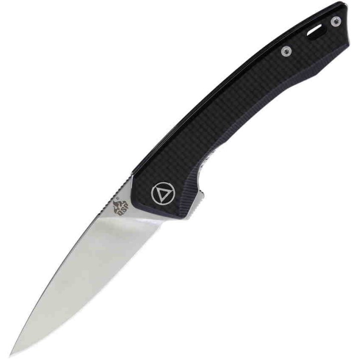 Couteau QSP Knife Leopard Black Lame Acier 14C28N Manche FC/G10 Ball Bearings QS135A - Livraison Gratuite