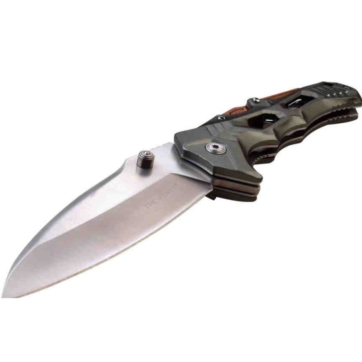 TF1005GOR Couteau Tac Force A/O Lame Acier 3Cr13 Manche Alu Orange Brise Vitres - Livraison Gratuite