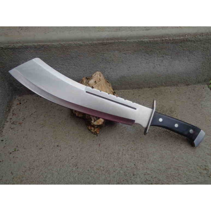 Couteau Machette IV Combat Lame Acier 3Cr13 Manche Bois Etui Nylon Art Martiaux Sabre Da Kan Dao CN926948BK - Livraison Gratuite