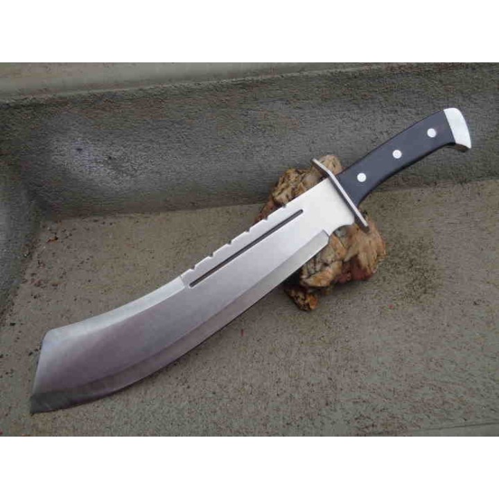 Couteau Machette IV Combat Lame Acier 3Cr13 Manche Bois Etui Nylon Art Martiaux Sabre Da Kan Dao CN926948BK - Livraison Gratuite