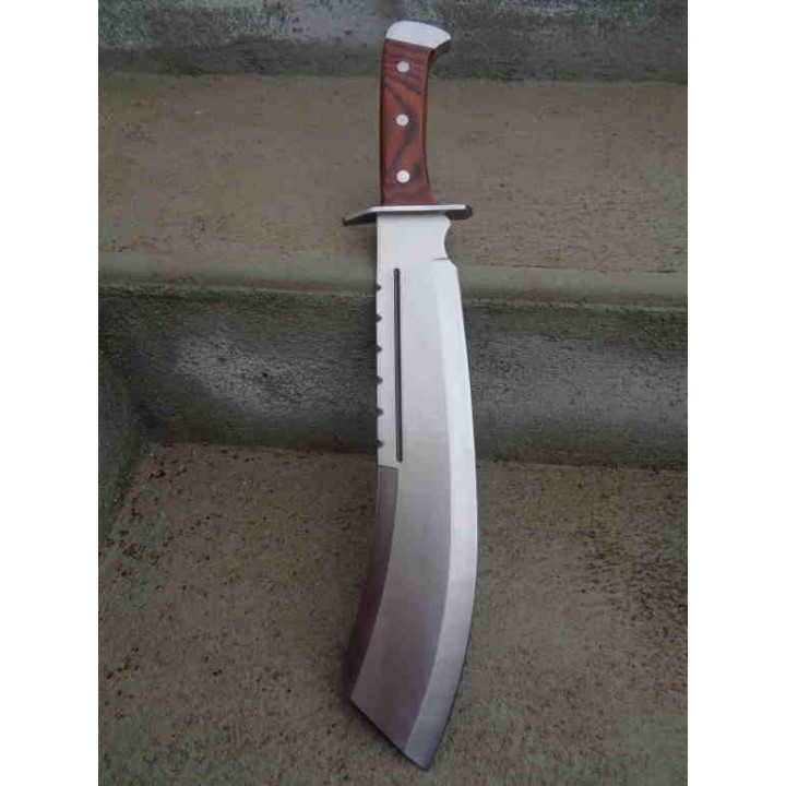 Couteau Machette IV Combat Lame Acier 3Cr13 Manche Bois Etui Nylon Art Martiaux Sabre Da Kan Dao CN926948WD - Livraison Gratuite