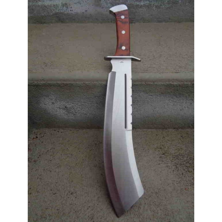 Couteau Machette IV Combat Lame Acier 3Cr13 Manche Bois Etui Nylon Art Martiaux Sabre Da Kan Dao CN926948WD - Livraison Gratuite