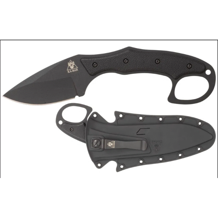 Couteau Karambit Kabar TDI Pocket Strike Tactical Lame AUS8 Manche & Etui FRN KA2491 - Livraison Gratuite