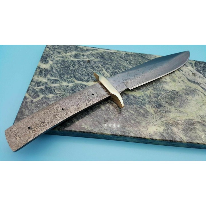 LOT DE 2 LameS A Customiser Damas Tactical Bowie 256 Couches Lame seule BL128D - Livraison Gratuite