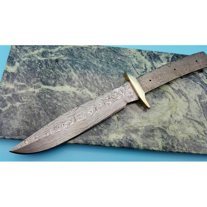 LOT DE 2 LameS A Customiser Damas Tactical Bowie 256 Couches Lame seule BL128D - Livraison Gratuite