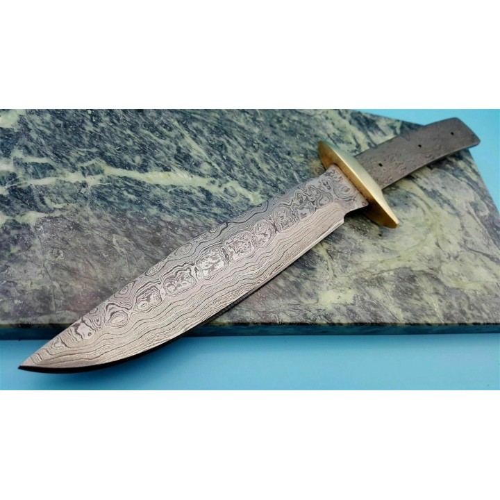 LOT DE 2 LameS A Customiser Damas Tactical Bowie 256 Couches Lame seule BL128D - Livraison Gratuite