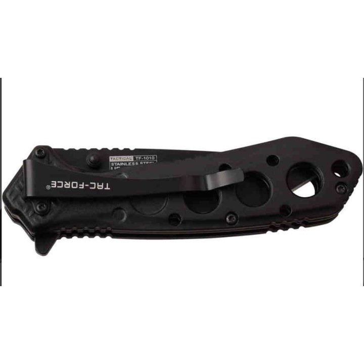 TF1010BK Couteau Tactical Tanto Tac Force A/O Lame Acier 3Cr13 Manche Alu Linerlock - Livraison Gratuite