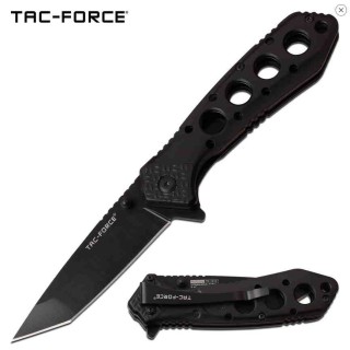 TF1010BK Couteau Tactical Tanto Tac Force A/O Lame Acier 3Cr13 Manche Alu Linerlock - Livraison Gratuite