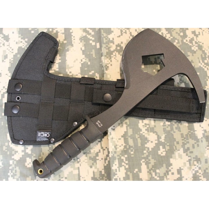 Hache Ontario SP-16 SPAX Lame Acier Carbone 1095 Manche Kraton Etui Nylon Made In USA ON8687 - Livraison Gratuite