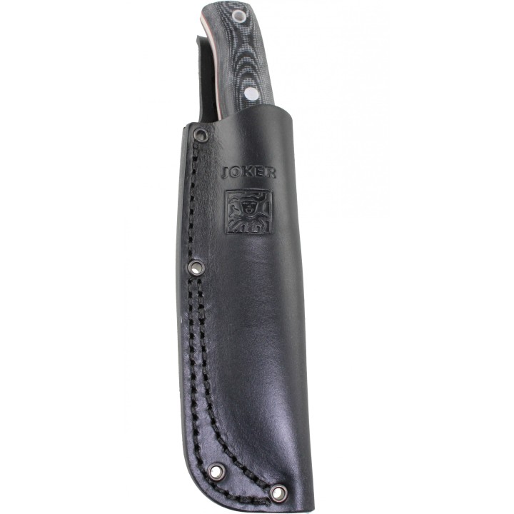 Couteau Bushcraft Joker Lynx Lame Acier N695 Manche Micarta Etui Cuir JKRCM111 - Livraison Gratuite