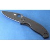 Couteau Spyderco Tenacious Black Acier 8Cr13MoV Manche Black G-10 SC122GBBKP - Livraison Gratuite