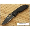 Couteau Spyderco Tenacious Black Acier 8Cr13MoV Manche Black G-10 SC122GBBKPS - Livraison Gratuite