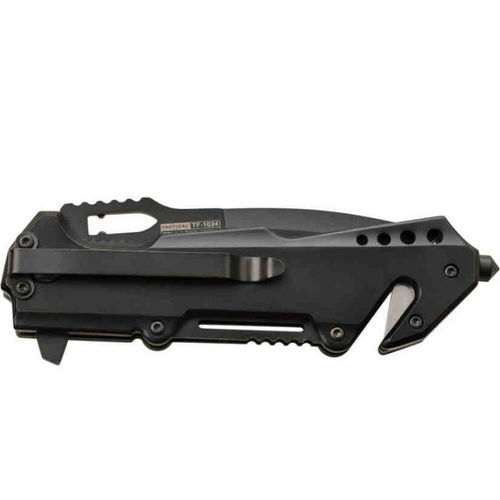 TF1024BBR Couteau Tac Force Rescue A/O Lame Acier 3Cr13 Brise Vitres Cutter Linerlock - Livraison Gratuite