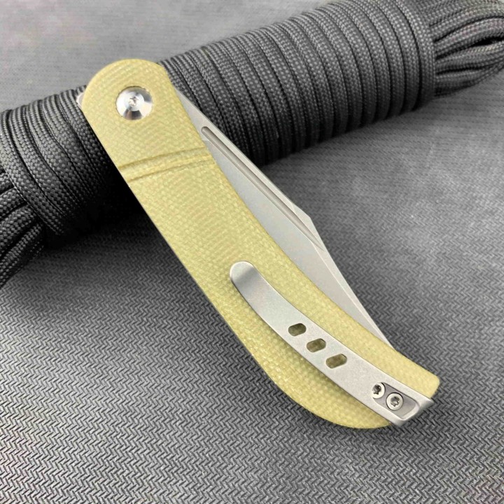 Couteau Civivi Appalachian Drifter Olive Lame Acier S35VN Manche Micarta Ceramic Bearings CIVC2015B - Livraison Gratuite