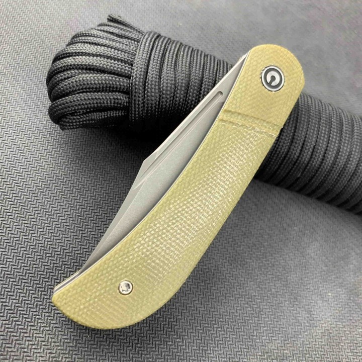 Couteau Civivi Appalachian Drifter Olive Lame Acier S35VN Manche Micarta Ceramic Bearings CIVC2015B - Livraison Gratuite