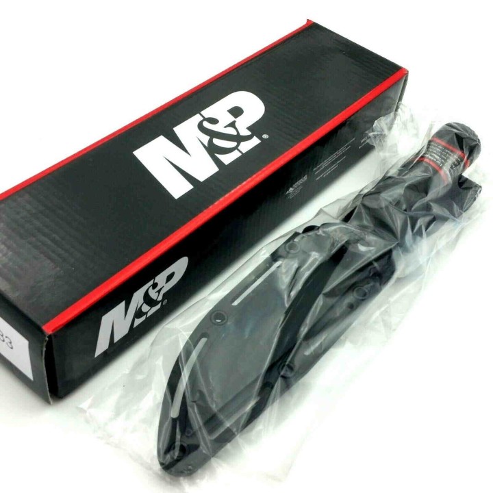 Couteau de Combat Smith&Wesson M&P Specials Ops Lame Acier 8Cr13MoV Manche Abs Etui FRN SW1122583 - Livraison Gratuite