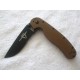 Couteau Ontario RAT 1 Tactical Manche Coyote Brown Lame Combo Acier AUS-8 ON8847CB - Livraison Gratuite