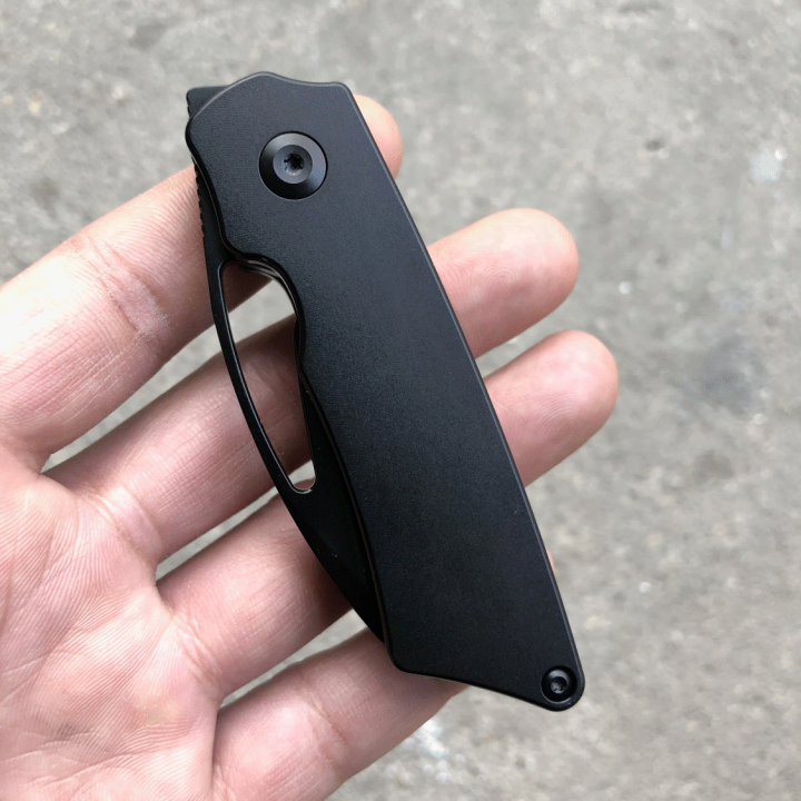 Couteau Kansept Goblin Black Manche Titane Lame S35VN Framelock Clip Ball Bearing K2016A2 - Livraison Gratuite