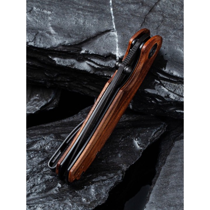 Couteau Civivi Pintail Damas Manche Cuibourtia Ceramic Bearings Linerlock Clip CIVC2020DS2 - Livraison Gratuite