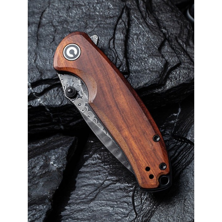 Couteau Civivi Pintail Damas Manche Cuibourtia Ceramic Bearings Linerlock Clip CIVC2020DS2 - Livraison Gratuite