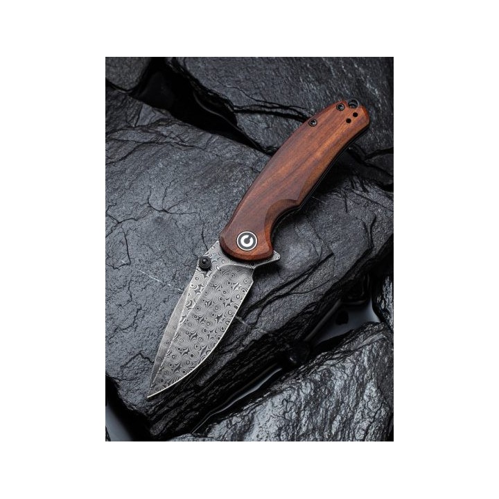 Couteau Civivi Pintail Damas Manche Cuibourtia Ceramic Bearings Linerlock Clip CIVC2020DS2 - Livraison Gratuite