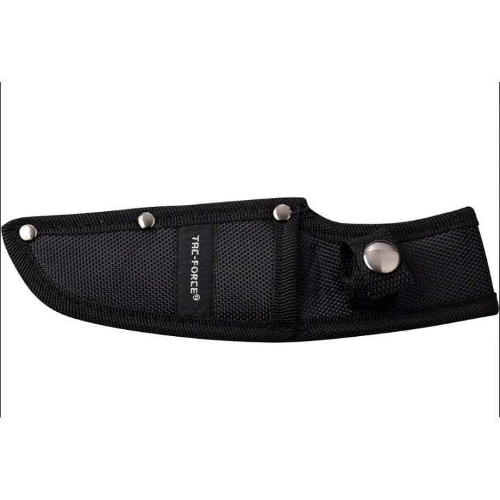 Couteau Tactical Lame Acier 3Cr13 Manche G10 Etui Nylon Tac Force TFFIX010BK - Livraison Gratuite