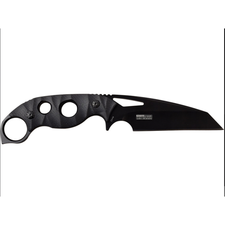 Couteau Tactical Lame Acier 3Cr13 Manche G10 Etui Nylon Tac Force TFFIX010BK - Livraison Gratuite