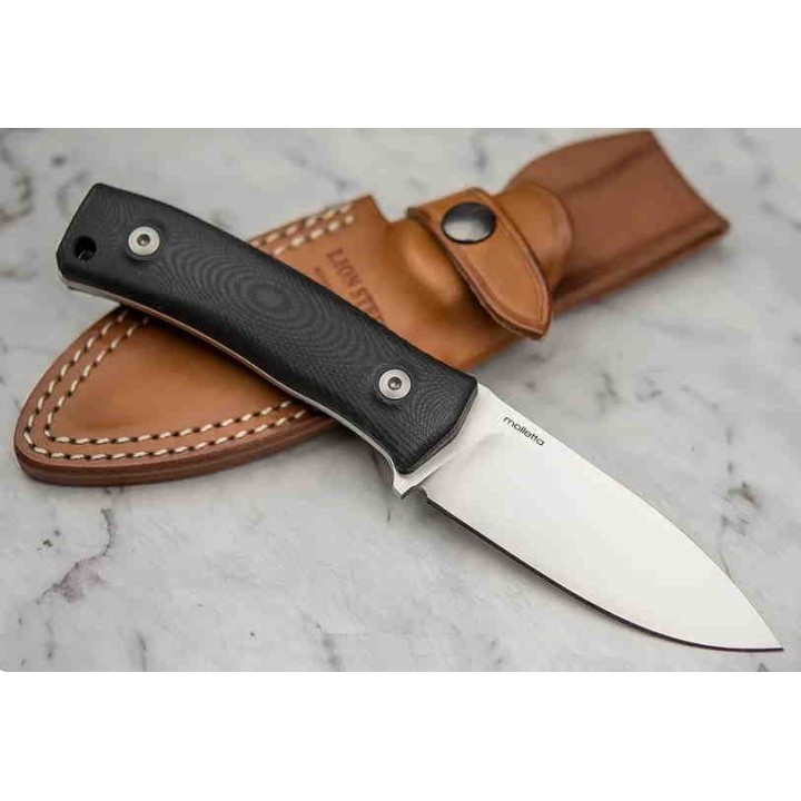 Couteau LionSTEEL M4 G10 Lame Acier M390 Manche G10 Etui Cuir Made Italy LSTM4G10 - Livraison Gratuite