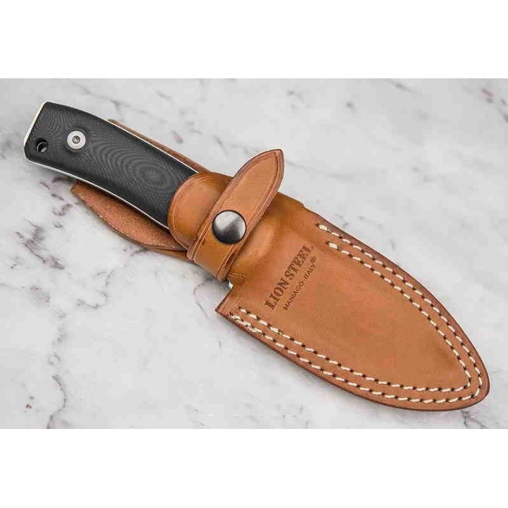 Couteau LionSTEEL M4 G10 Lame Acier M390 Manche G10 Etui Cuir Made Italy LSTM4G10 - Livraison Gratuite