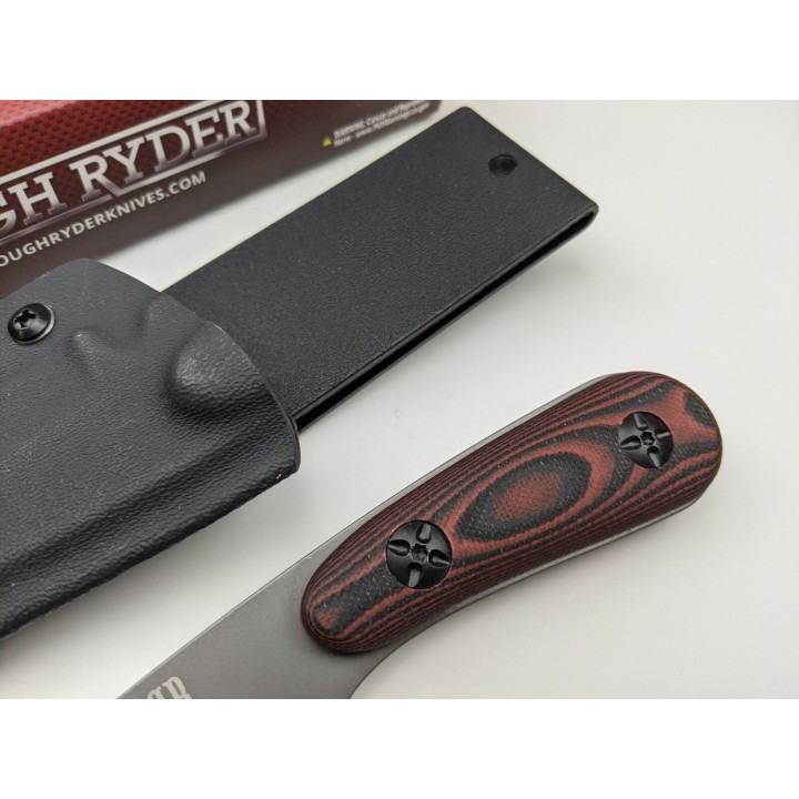 Couteau de Survie Rough Ryder Lame Acier 440 Manche G10 Etui Kydex RR2163 - Livraison Gratuite