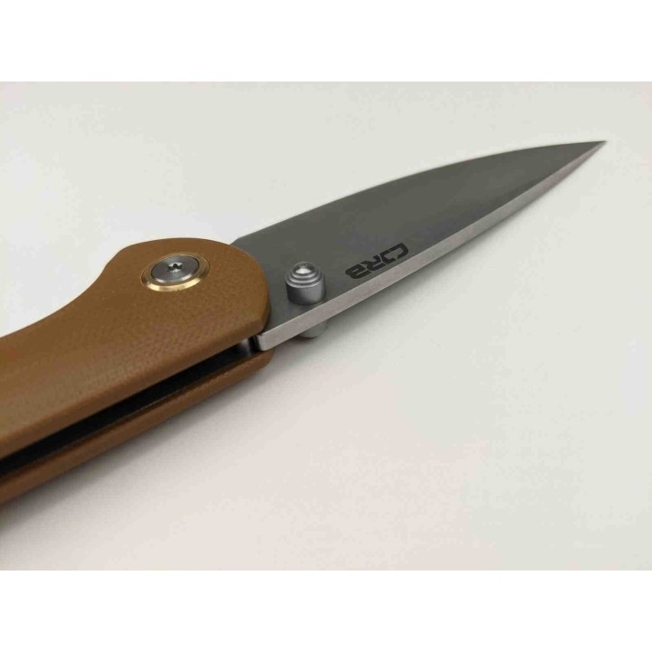 Couteau CJRB Feldspar Brown Lame Acier D2 Manche G10 LinerLock Clip J1912BNC- Livraison Gratuite
