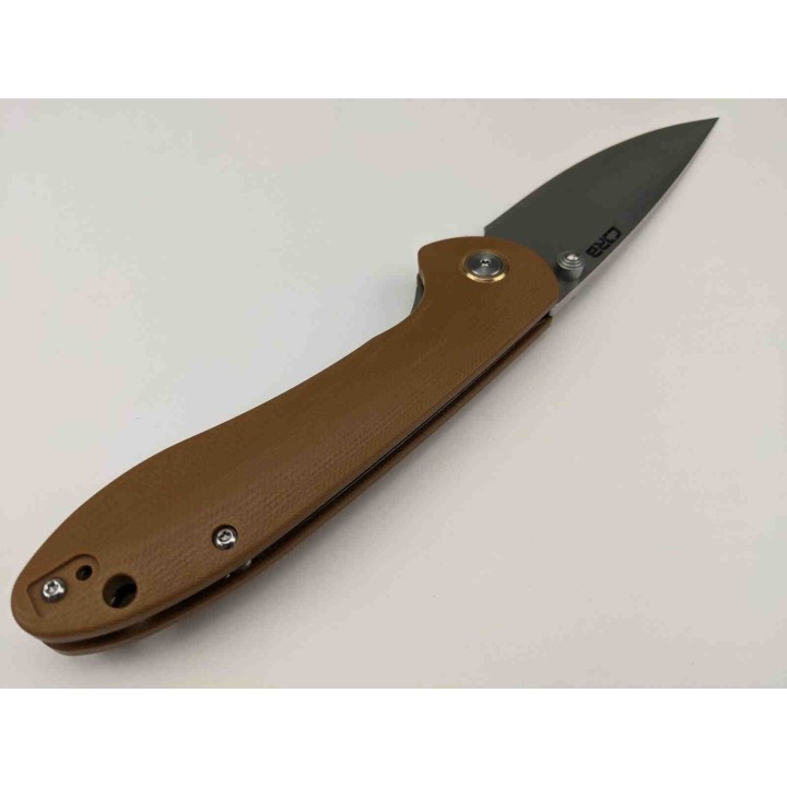 Couteau CJRB Feldspar Brown Lame Acier D2 Manche G10 LinerLock Clip J1912BNC- Livraison Gratuite