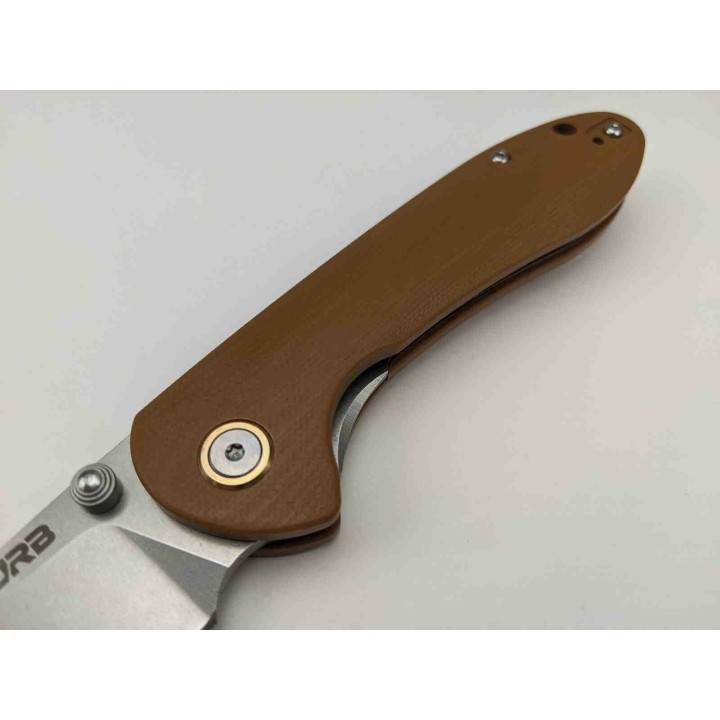 Couteau CJRB Feldspar Brown Lame Acier D2 Manche G10 LinerLock Clip J1912BNC- Livraison Gratuite