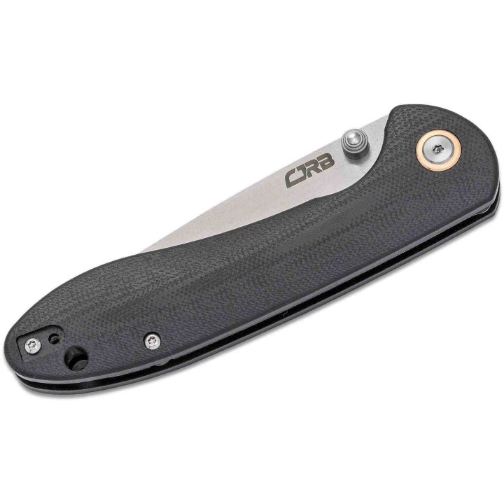 Couteau CJRB Feldspar Black Lame Acier D2 Manche G10 LinerLock Clip J1912BKC - Livraison Gratuite