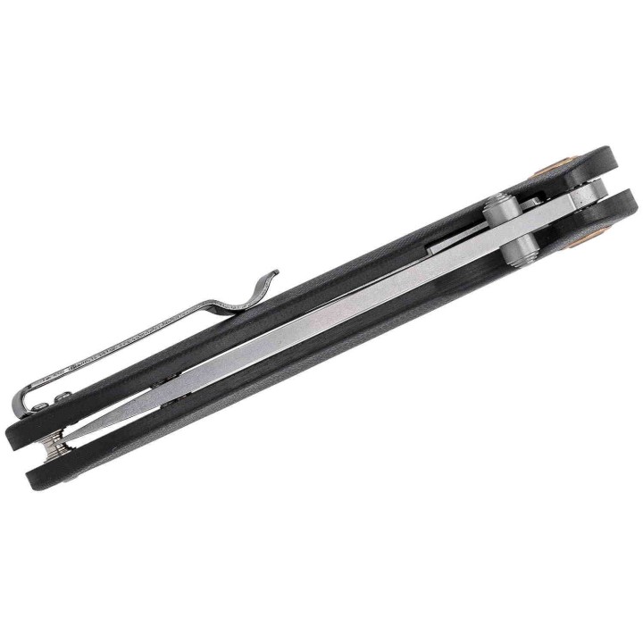 Couteau CJRB Feldspar Black Lame Acier D2 Manche G10 LinerLock Clip J1912BKC - Livraison Gratuite
