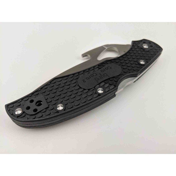 BY03PBK2W Couteau Syperco Cara Cara 2 Lame Acier 8Cr13MoV Manche FRN Lockback Clip - Livraison Gratuite