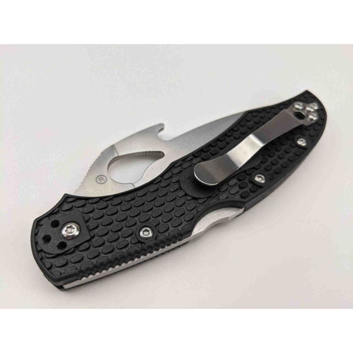 BY03PBK2W Couteau Syperco Cara Cara 2 Lame Acier 8Cr13MoV Manche FRN Lockback Clip - Livraison Gratuite