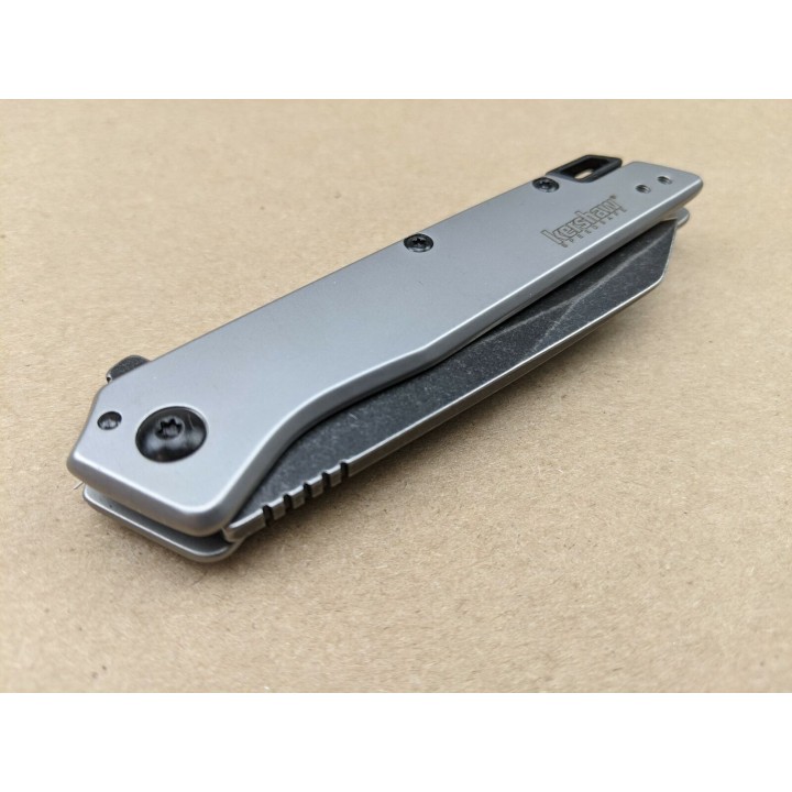 Couteau Kershaw Misdirect A/O Lame Acier 4Cr13 Manche Acier Framelock Clip KS1365 - Livraison Gratuite
