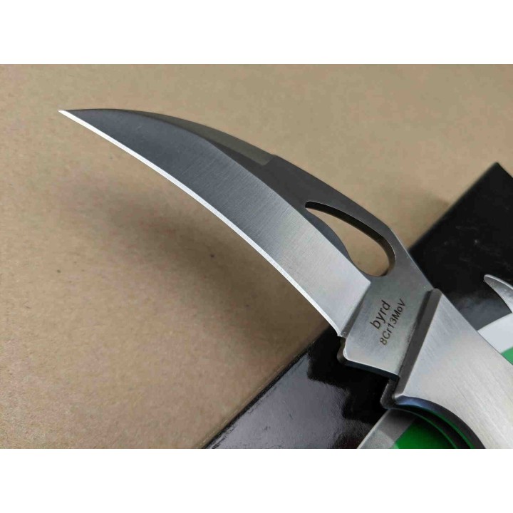 BY07P Couteau Syperco Byrd Crossbill Lockback Lame 8Cr13MoV Manche Acier - Livraison Gratuite